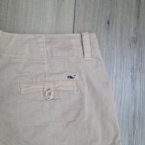 Vineyard Vines 5" Herringbone Every Day Shorts Sand Shorts Women Sz 8 - Picture 10 of 11